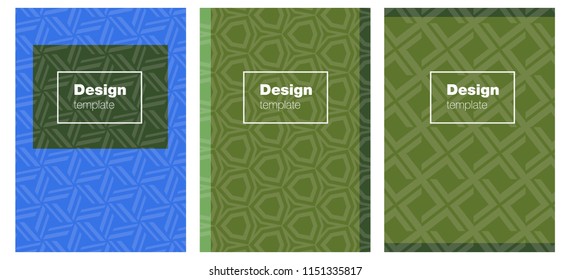 Light Blue, Green vector brochure for ui, ux design. Abstract booklet on colored background with gradient. Pattern notebooks, journals.