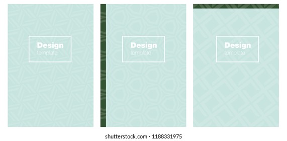Light Blue, Green vector brochure for ui, ux design. Modern abstract design concept with colorful gradient. Completely new template books.