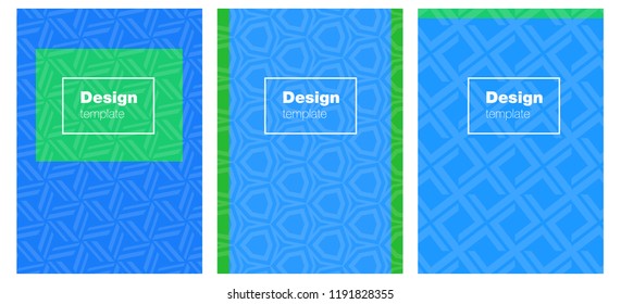 Light Blue, Green vector brochure for ui, ux design. Blurred decorative design in abstract style with textbox. Design for cover of books, notepads.