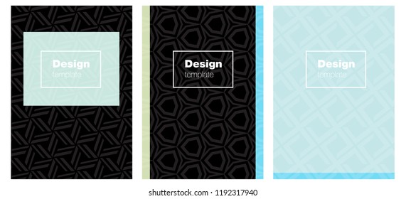 Light Blue, Green vector brochure for ui, ux design. Modern abstract design concept with colorful gradient. Pattern for business books, journals.