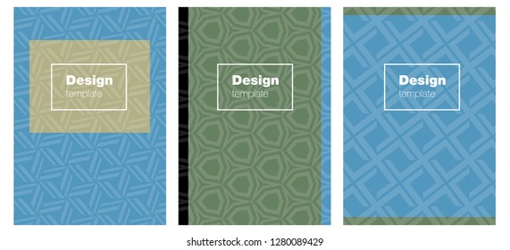 Light Blue, Green vector brochure for ui, ux design. Glitter abstract design concept with text box. Design for cover of books, notepads.
