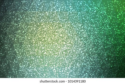 Light Blue, Green vector christmas postcard low polygon background. Illustration consisting of triangles. Abstract triangular polygonal origami or crystal design of New Year celebration.