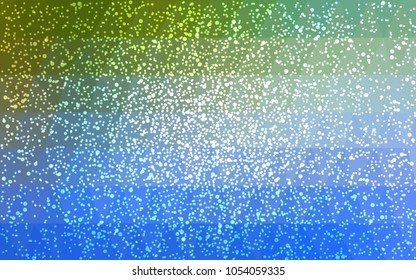 Light Blue, Green vector christmas postcard low polygon background. Illustration consisting of triangles. Abstract triangular polygonal origami or crystal design of New Year celebration.