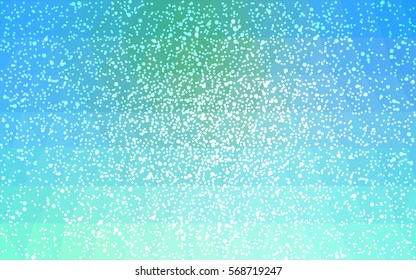 Light Blue, Green vector christmas postcard low polygon background. Illustration consisting of triangles. Abstract triangular polygonal origami or crystal design of New Year celebration.