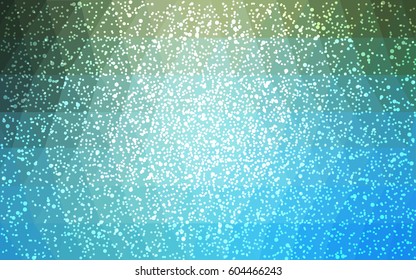 Light Blue, Green vector christmas postcard low polygon background. Illustration consisting of triangles. Abstract triangular polygonal origami or crystal design of New Year celebration.
