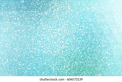 Light Blue, Green vector christmas polygon background. Low poly Illustration consisting of triangles with snowflakes. Texture background of New Year celebration.