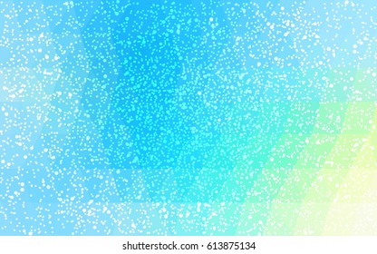 Light Blue, Green vector christmas polygon background. Low poly Illustration consisting of triangles with snowflakes. Texture background of New Year celebration.
