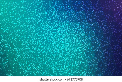 Light Blue, Green vector christmas polygon background. Low poly Illustration consisting of triangles with snowflakes. Texture background of New Year celebration.
