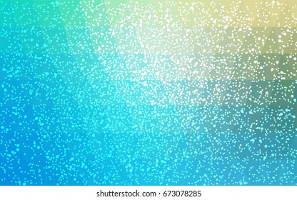 Light Blue, Green vector christmas postcard low polygon background. Illustration consisting of triangles. Abstract triangular polygonal origami or crystal design of New Year celebration.