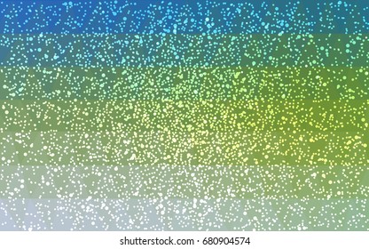 Light Blue, Green vector christmas polygon background. Low poly Illustration consisting of triangles with snowflakes. Texture background of New Year celebration.