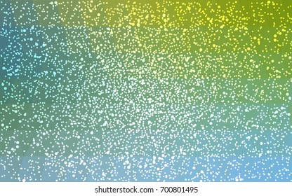 Light Blue, Green vector christmas polygon background. Low poly Illustration consisting of triangles with snowflakes. Texture background of New Year celebration.