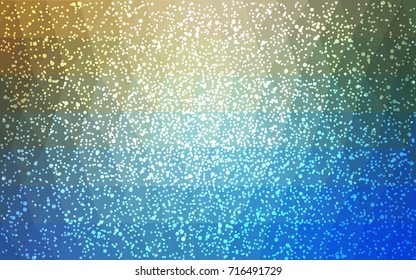 Light Blue, Green vector christmas polygon background. Low poly Illustration consisting of triangles with snowflakes. Texture background of New Year celebration.