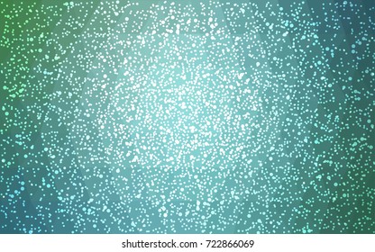 Light Blue, Green vector christmas postcard low polygon background. Illustration consisting of triangles. Abstract triangular polygonal origami or crystal design of New Year celebration.