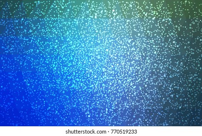 Light Blue, Green vector christmas postcard low polygon background. Illustration consisting of triangles. Abstract triangular polygonal origami or crystal design of New Year celebration.