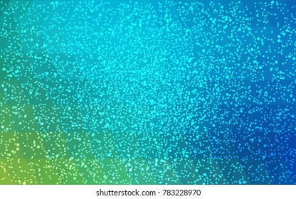 Light Blue, Green vector christmas postcard low polygon background. Illustration consisting of triangles. Abstract triangular polygonal origami or crystal design of New Year celebration.