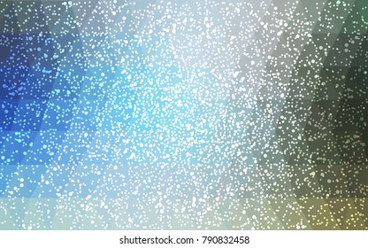 Light Blue, Green vector christmas postcard low polygon background. Illustration consisting of triangles. Abstract triangular polygonal origami or crystal design of New Year celebration.