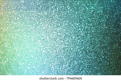 Light Blue, Green vector christmas postcard low polygon background. Illustration consisting of triangles. Abstract triangular polygonal origami or crystal design of New Year celebration.
