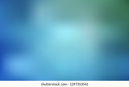 Light Blue, Green vector colorful blur backdrop. A completely new colored illustration in blur style. Completely new design for your business.