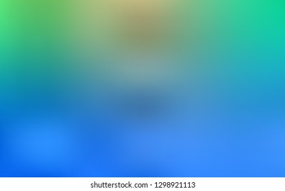 Light Blue, Green vector colorful blur background. Colorful abstract illustration with gradient. The best blurred design for your business.