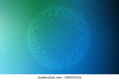 Light Blue, Green vector colorful blur backdrop. A completely new colored illustration in blur style. Elegant background for a brand book.