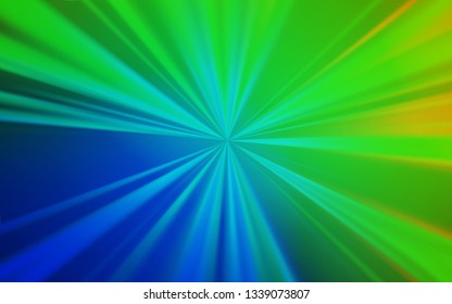 Light Blue, Green vector colorful blur backdrop. Abstract colorful illustration with gradient. The best blurred design for your business.