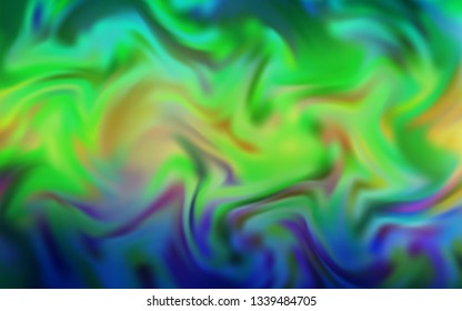 Light Blue, Green vector colorful blur backdrop. New colored illustration in blur style with gradient. New design for your business.