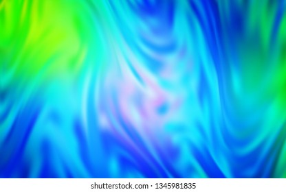 Light Blue, Green vector colorful blur background. Creative illustration in halftone style with gradient. Completely new design for your business.