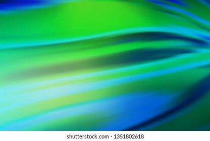 Light Blue, Green vector colorful blur backdrop. Shining colored illustration in smart style. Background for a cell phone.