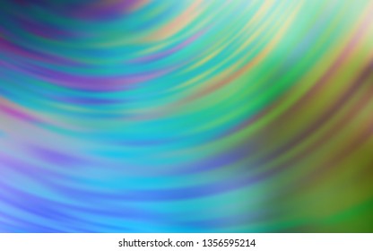 Light Blue, Green vector colorful blur backdrop. Colorful abstract illustration with gradient. Background for a cell phone.