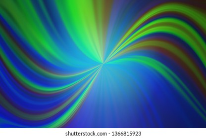 Light Blue, Green vector colorful abstract texture. A completely new colored illustration in blur style. Elegant background for a brand book.