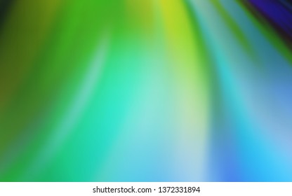 Light Blue, Green vector colorful blur backdrop. Glitter abstract illustration with gradient design. New way of your design.