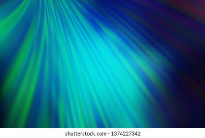 Light Blue, Green vector colorful blur backdrop. New colored illustration in blur style with gradient. Background for designs.