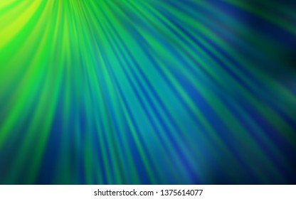 Light Blue, Green vector colorful blur backdrop. An elegant bright illustration with gradient. Background for a cell phone.