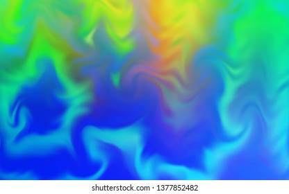 Light Blue, Green vector colorful abstract texture. A completely new colored illustration in blur style. New style for your business design.