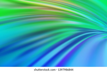 Light Blue, Green vector colorful blur background. Creative illustration in halftone style with gradient. Blurred design for your web site.
