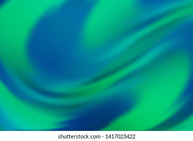 Light Blue, Green vector colorful blur background. Glitter abstract illustration with gradient design. New style for your business design.