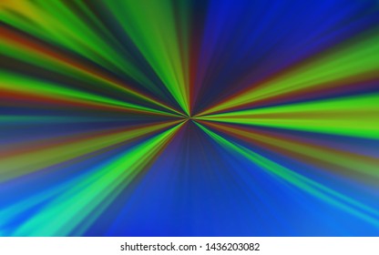 Light Blue, Green vector colorful blur backdrop. Creative illustration in halftone style with gradient. New style for your business design.