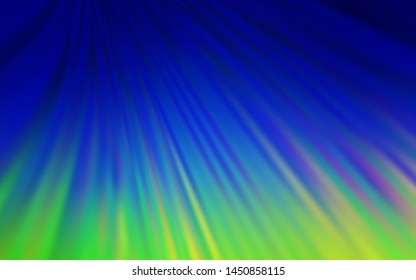Light Blue, Green vector colorful blur backdrop. Shining colored illustration in smart style. Completely new design for your business.