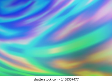 Light Blue, Green vector colorful abstract texture. Glitter abstract illustration with gradient design. Completely new design for your business.