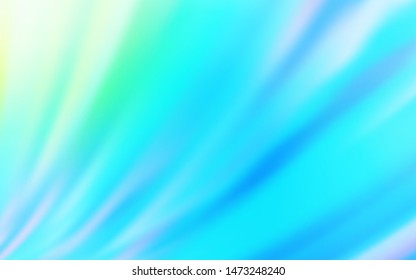 Light Blue, Green vector colorful blur backdrop. A completely new colored illustration in blur style. New design for your business.