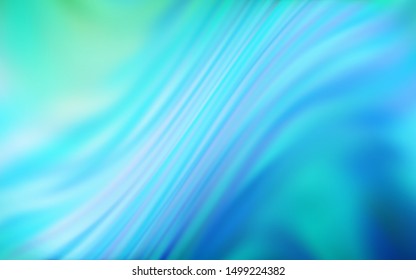 Light Blue, Green vector colorful blur background. An elegant bright illustration with gradient. Background for designs.