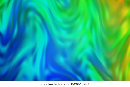 Light Blue, Green vector colorful blur background. A completely new colored illustration in blur style. Background for designs.