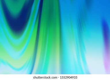 Light Blue, Green vector colorful blur backdrop. Glitter abstract illustration with gradient design. Background for a cell phone.