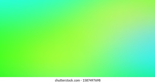 Light Blue, Green vector colorful blur background. Gradient abstract illustration with blurred colors. New side for your design.
