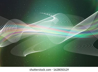 Light Blue, Green vector colorful blur backdrop. Shining colored illustration in smart style. New style for your business design.