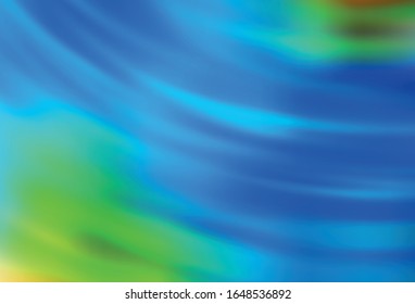 Light Blue, Green vector colorful blur backdrop. An elegant bright illustration with gradient. New way of your design.