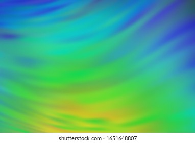 Light Blue, Green vector colorful blur background. Shining colored illustration in smart style. New style design for your brand book.