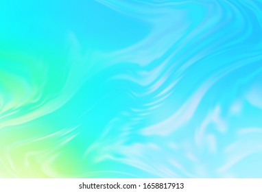 Azul claro, fondo abstracto de color vectorial verde. Una ilustración de color completamente nueva en un estilo borroso. Nuevo diseño para su negocio.