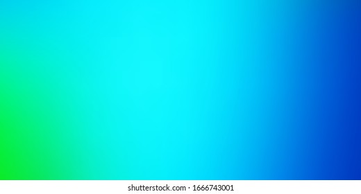 Fondo azul claro, vectorial verde colorido de fondo. Nueva ilustración colorida en estilo borroso con degradado. Diseño inteligente para tus aplicaciones.