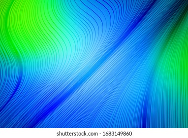 Light Blue, Green vector colorful abstract background. Abstract colorful illustration with gradient. Background for a cell phone.